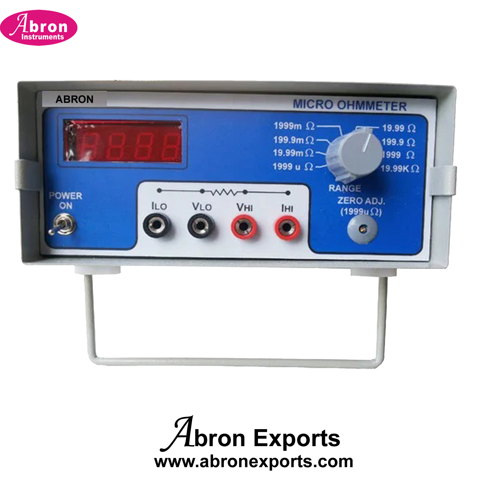 Micro Ohm meter Range Dial 1999uA -19.99K Ohms Abron AE -201UA 